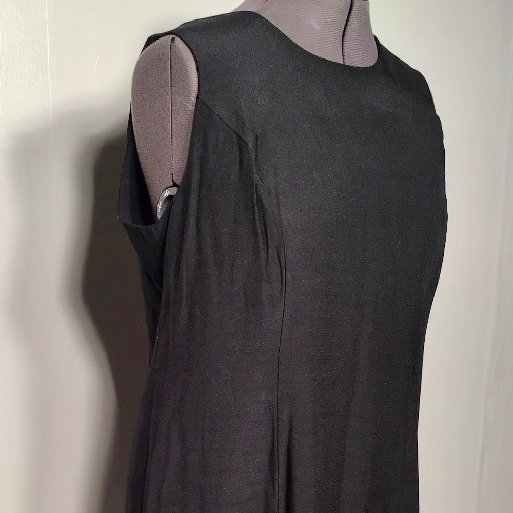 Perceptions Women's Black Sleeveless Shift Dress Size 18
